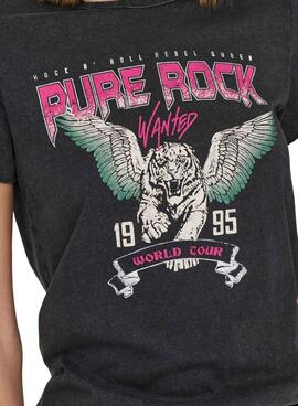 T-Shirt Only Lucy Regular Noire pour Femme