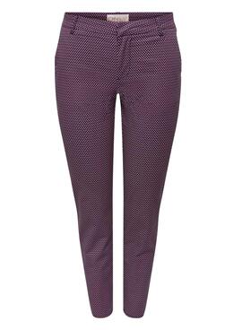 Pantalon Only Biana Morado pour Femme