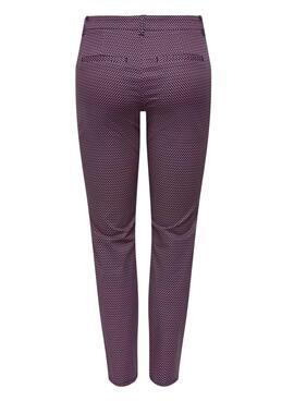 Pantalon Only Biana Morado pour Femme