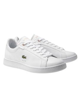 Zapatillas Lacoste Carnaby Pro Blancas Para Mujer: Baskets Lacoste Carnaby Pro Blanches pour Femme.