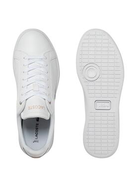 Zapatillas Lacoste Carnaby Pro Blancas Para Mujer: Baskets Lacoste Carnaby Pro Blanches pour Femme.