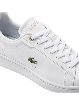 Zapatillas Lacoste Carnaby Pro Blancas Para Mujer: Baskets Lacoste Carnaby Pro Blanches pour Femme.