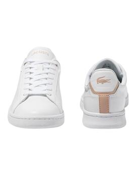 Zapatillas Lacoste Carnaby Pro Blancas Para Mujer: Baskets Lacoste Carnaby Pro Blanches pour Femme.