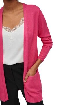 Veste Vila Viril Open Fuchsia pour Femme