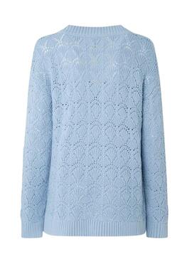 Pull Pepe Jeans Terra Bleu pour Femme