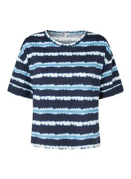 T-Shirt Pepe Jeans Martha Bleu pour Femme