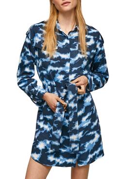 Robe Pepe Jeans Burnet Bleu pour Femme