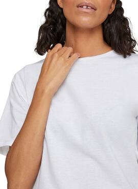 T-Shirt Vila Dreamers Boxy Blanc pour Femme