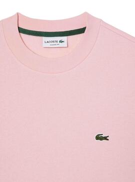 Sweat Lacoste Basic Rose pour Homme