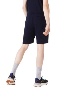 Bermudas Lacoste Jogger Basic Bleu Marine pour Homme
