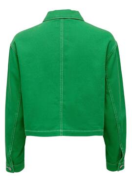 Veste Denim Only Vaya Vert pour Femme