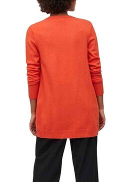 Veste Vila Viril Open Orange pour Femme