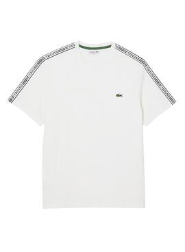 T-Shirt Logo Lacoste Raya Blanc pour Homme