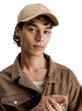 Casquette Calvin Klein Jeans Archive Beige pour Homme.