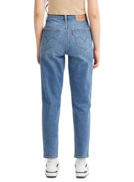 Pantalon Jeans Levis High Waisted Bleu Femme