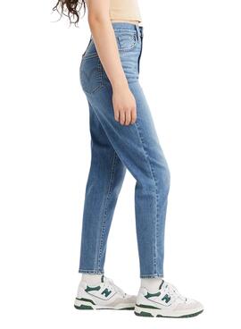 Pantalon Jeans Levis High Waisted Bleu Femme