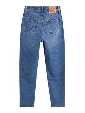 Pantalon Jeans Levis High Waisted Bleu Femme