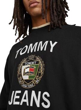 Sweat Tommy Jeans Boxy Luxy Noire Homme