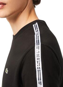 T-Shirt Logo Raya Lacoste Noire pour Homme