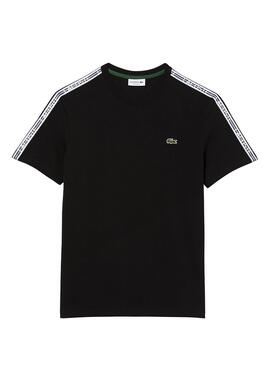 T-Shirt Logo Raya Lacoste Noire pour Homme