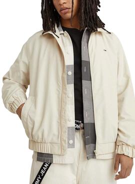 Veste Tommy Jeans Essential Beige pour Homme