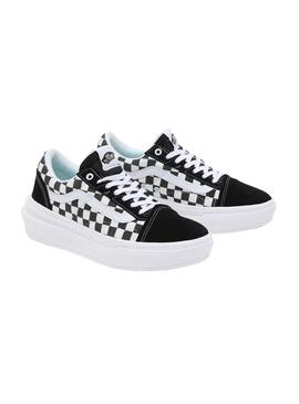 Baskets Vans Old Skool Checkerboard Noire Femme
