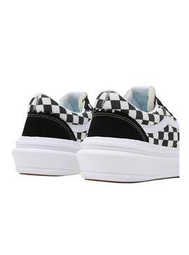 Baskets Vans Old Skool Checkerboard Noire Femme