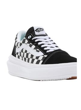 Baskets Vans Old Skool Checkerboard Noire Femme