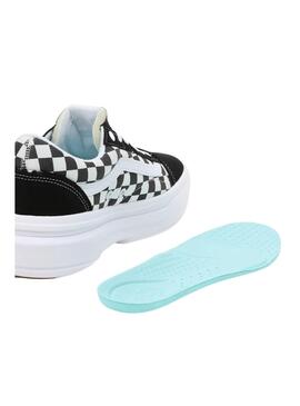 Baskets Vans Old Skool Checkerboard Noire Femme