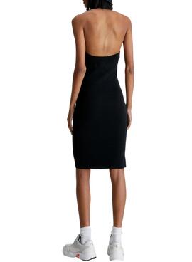 Robe Calvin Klein Dos Nu Noire pour Femme