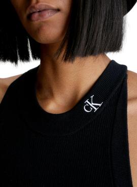 Robe Calvin Klein Dos Nu Noire pour Femme