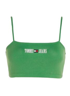 Top Tommy Jeans Ultra Crop Vert pour Femme