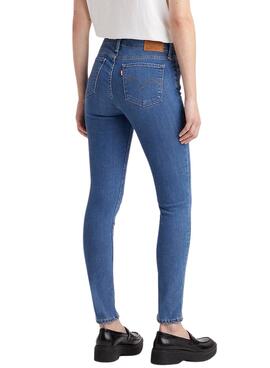 Pantalon Jeans Levis 711 Skinny Rio Bleu Femme