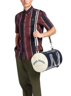 Sac à main Fred Perry Classic Barrel Azul