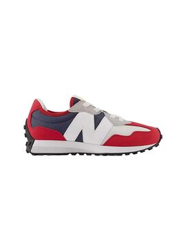 Baskets New Balance 327 Rouge et Bleu Bleu Marine Garçon