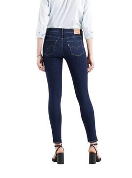 Pantalon Levis 311 Shapping Skinny Bleu Marine Femme