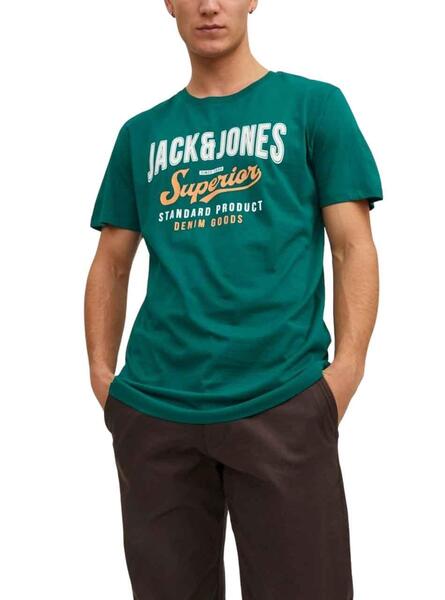 T-Shirt Jack & Jones T-shirt à logo Vert Homme