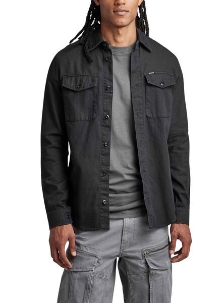 Chemise G Star Marine Slim Noire pour Homme