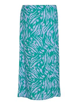 Jupe Vila Dogma Jade Vert et Violet Femme