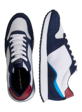 Baskets Tommy Hilfiger Runner Evo Blanc Homme