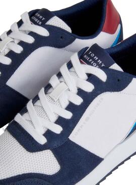 Baskets Tommy Hilfiger Runner Evo Blanc Homme