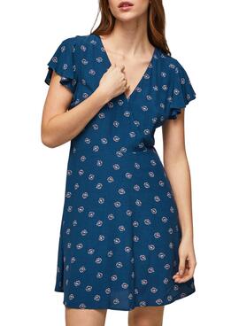 Robe Pepe Jeans Becca Bleu pour Femme