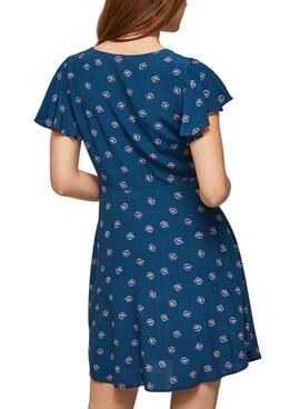 Robe Pepe Jeans Becca Bleu pour Femme