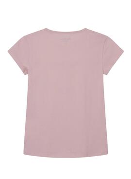 T-Shirt Pepe Jeans Hana Rosa pour Fille