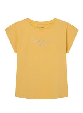 T-Shirt Pepe Jeans Nuria Jaune pour Fille