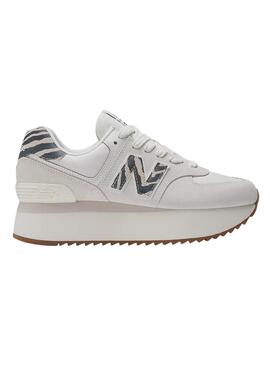 Baskets New Balance 574+ Blanc pour Femme