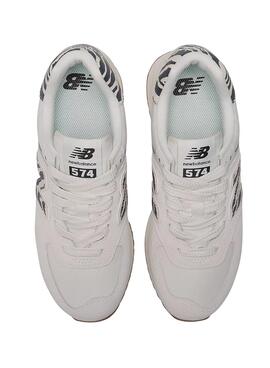 Baskets New Balance 574+ Blanc pour Femme