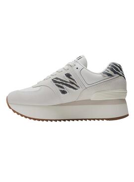 Baskets New Balance 574+ Blanc pour Femme