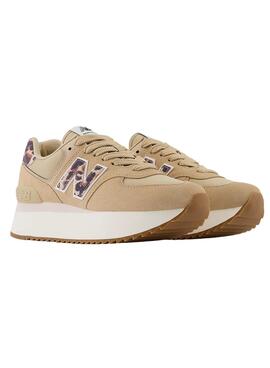 Baskets New Balance 574+ Beige pour Femme