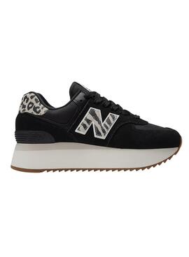 Baskets New Balance 574+ Noire pour Femme